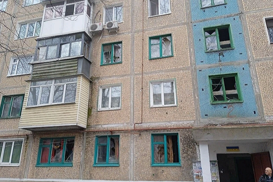 В ходе утренних обстрелов ВСУ в городе были повреждены 8 домов. Фото: Администрация Горловки