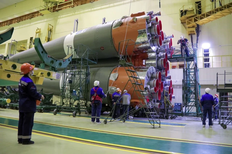 Ракету-носитель "Союз-2.1б" вскоре вывезут на стартовый комплекс. Фото: телеграм-канал Роскосмоса