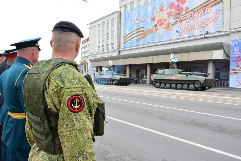 Парад в 2021 году в Калининграде.