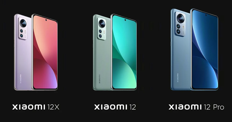 Xiaomi представила на мировом рынке новую серию смартфонов Xiaomi 12, 12X и 12 Pro