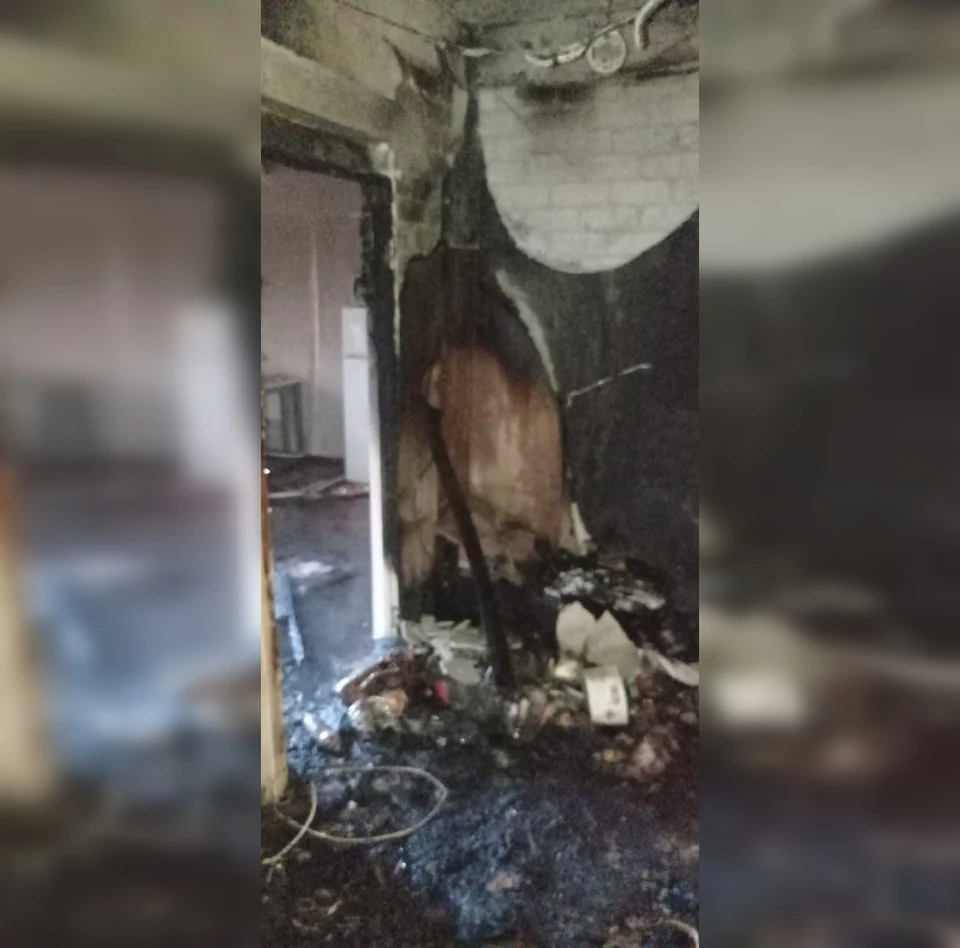 Пожар повредил мебель и отделку на площади 20 кв. м ФОТО: ГУ МЧС по Оренбургской области