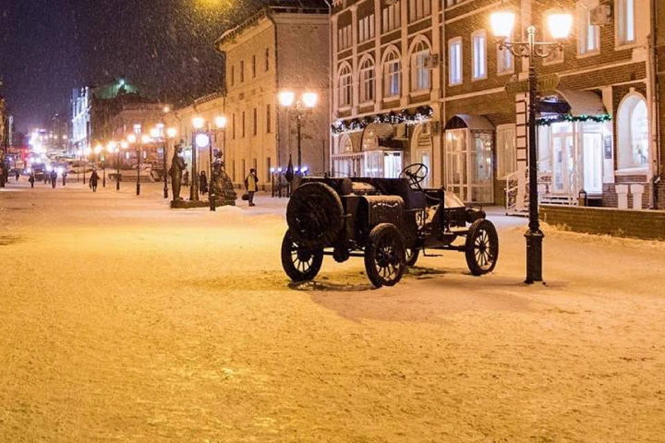 Ретроавтомобиль появился на улице Спасской в 2015 году. Фото: admkirov.ru
