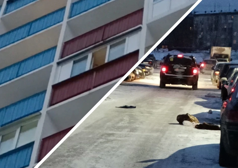 Мусор вышвырнули из окна рано утром. Фото: «Моя Первомайка»