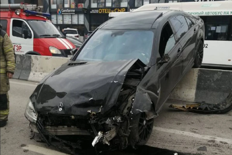 За рулем Mercedes находился 31-летний водитель. Фото: отдел пропаганды УГИБДД