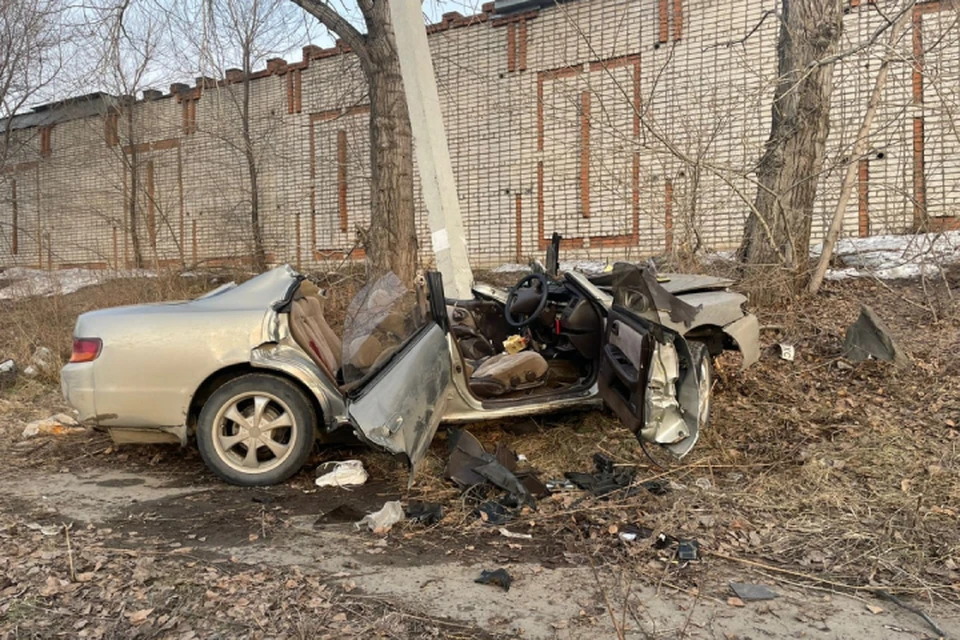 Жуткая авария случилась в Комсомольске 5 апреля. Фото: ОГИБДД по Комсомольску