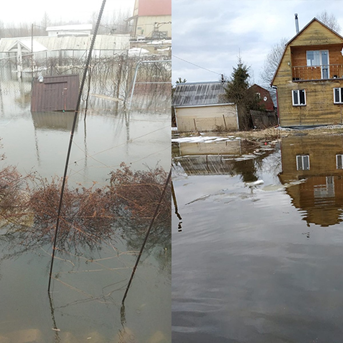 В Конакове Тверской области затопило дома дачников - KP.RU