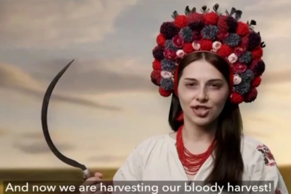 Российский СК возбудил уголовное дело в отношении украинской актрисы, которая снялась в социальном ролике об "убийстве российского военного" и озвучила в нем призывы к насилию. Фото: кадр из видео.