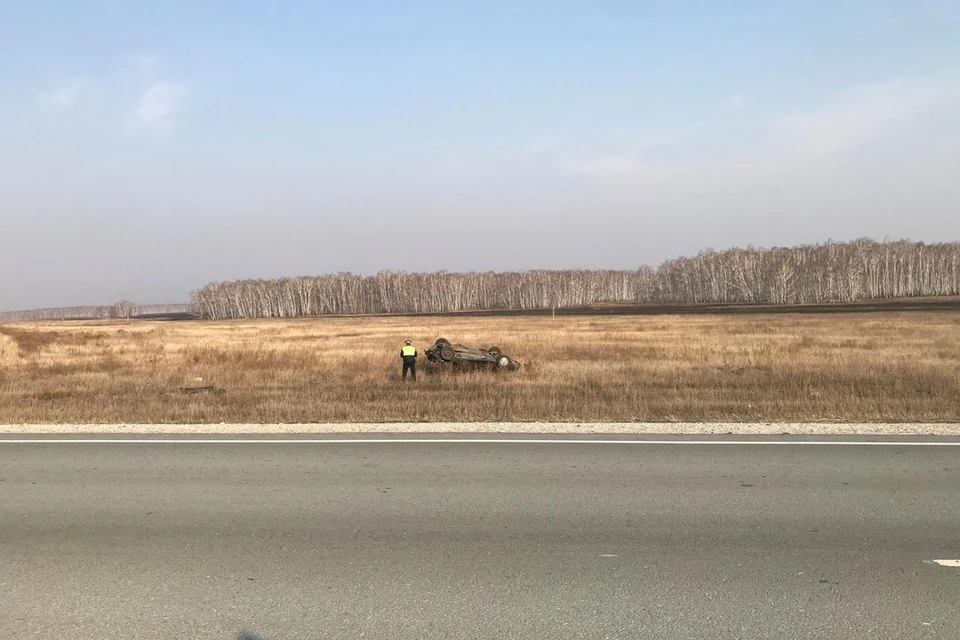 В Чистоозерном районе Новосибирской области произошло смертельное ДТП. Фото: Госавтоинспекция по НСО