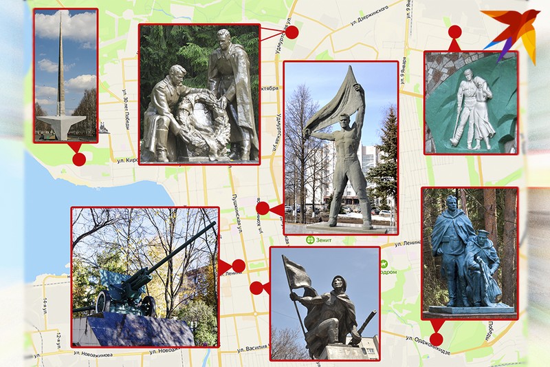 Памятники победы в центре и на окраинах столицы Удмуртии