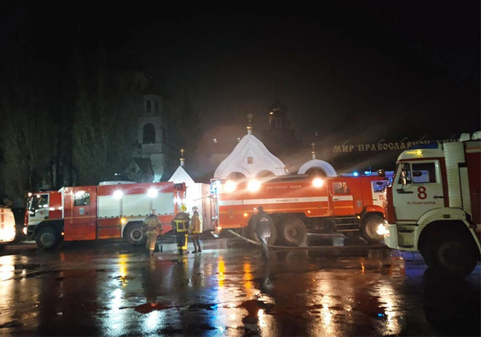 Церковь Татьяны Великомученицы горела ночью в Нижнем Новгороде.
