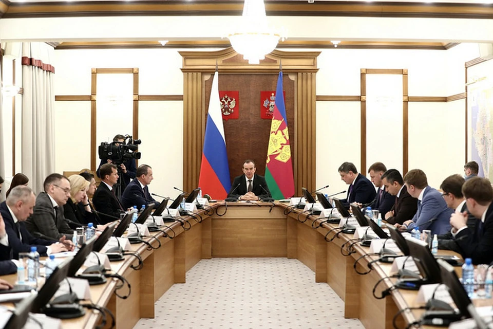 Вениамин Кондратьев рассказал о поддержке бизнеса в условиях санкций. Фото: пресс-служба администрации Краснодарского края.