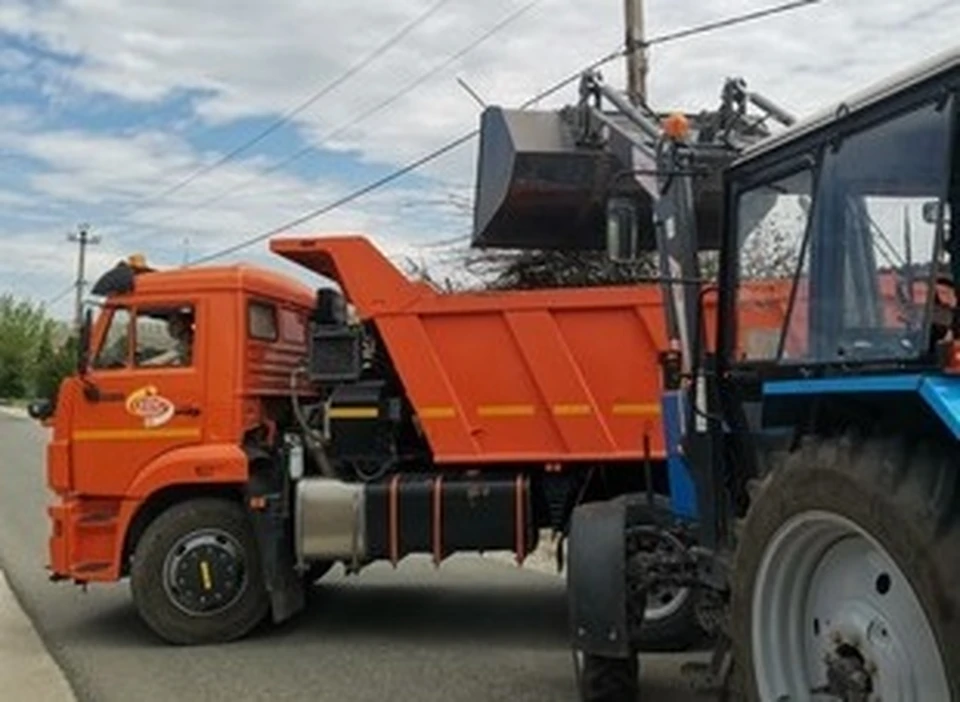 Ежедневно вывозится более 250 кубометров растительных остатков.