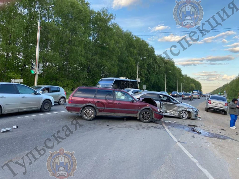 В Туле в тройном ДТП пострадал 57-летний мужчина