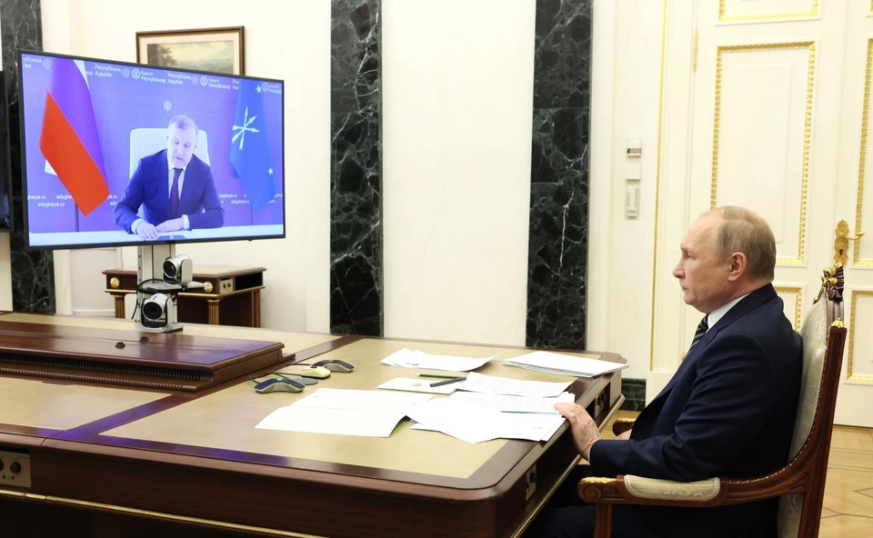 Во время онлайн-конференции обсудили достижения Адыгеи за последние пять лет. Фото: http://www.adygheya.ru/