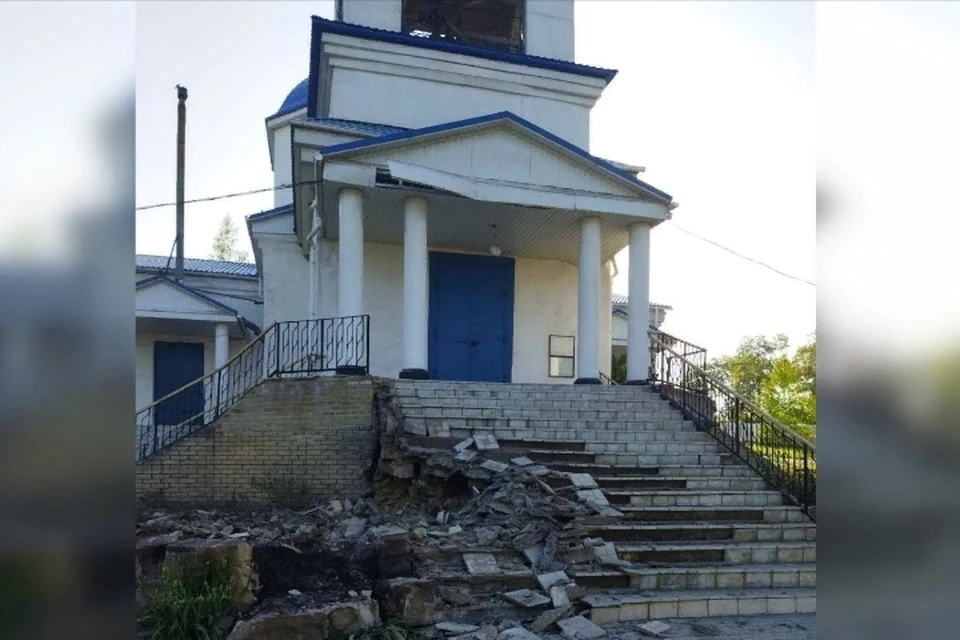 Спалили Церковь в Горловке