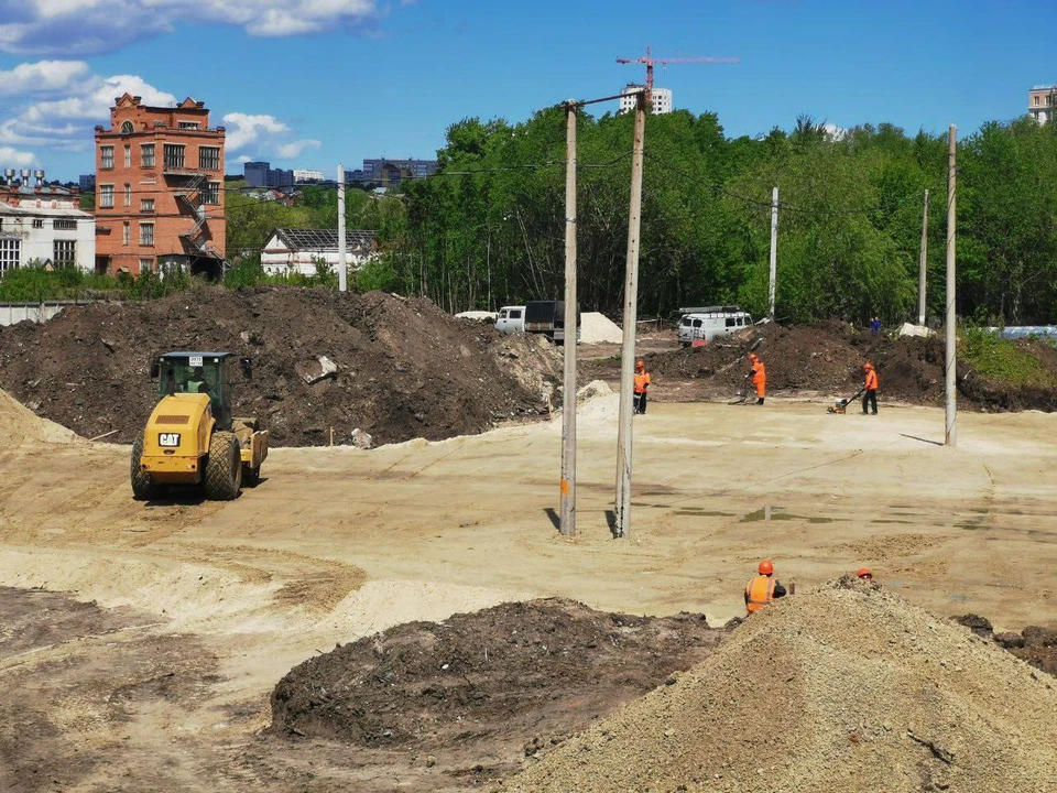 В Ульяновске у моста на Минаева делают кольцевую развязку