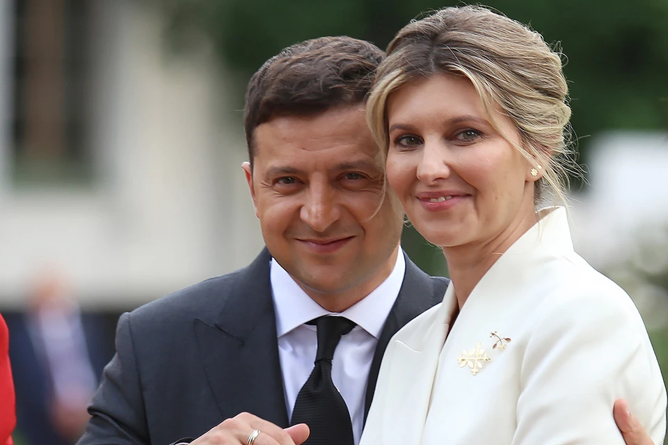 Президент Украины Владимир Зеленский c женой Еленой.