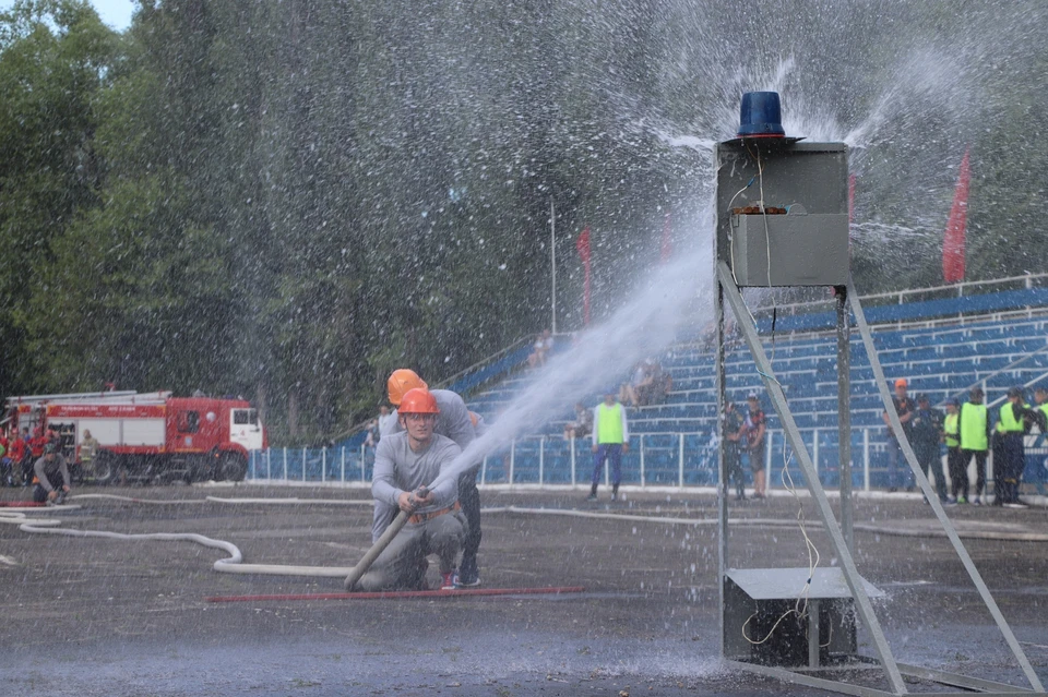 Областные соревнования по пожарно-спасательному спорту в Липецке