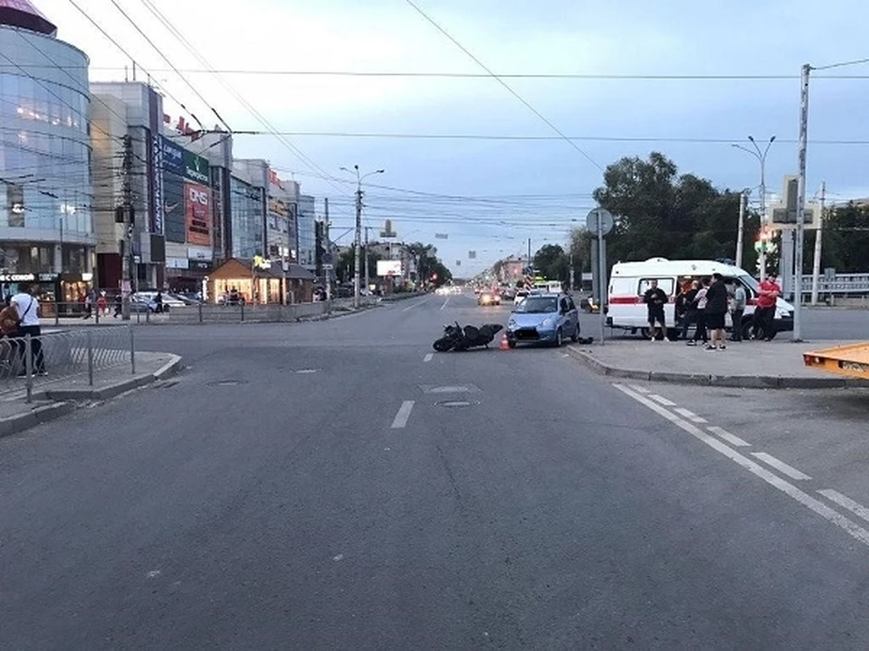 Мотоциклист пострадал во время аварии. Фото: ГУ МВД России по Самарской области