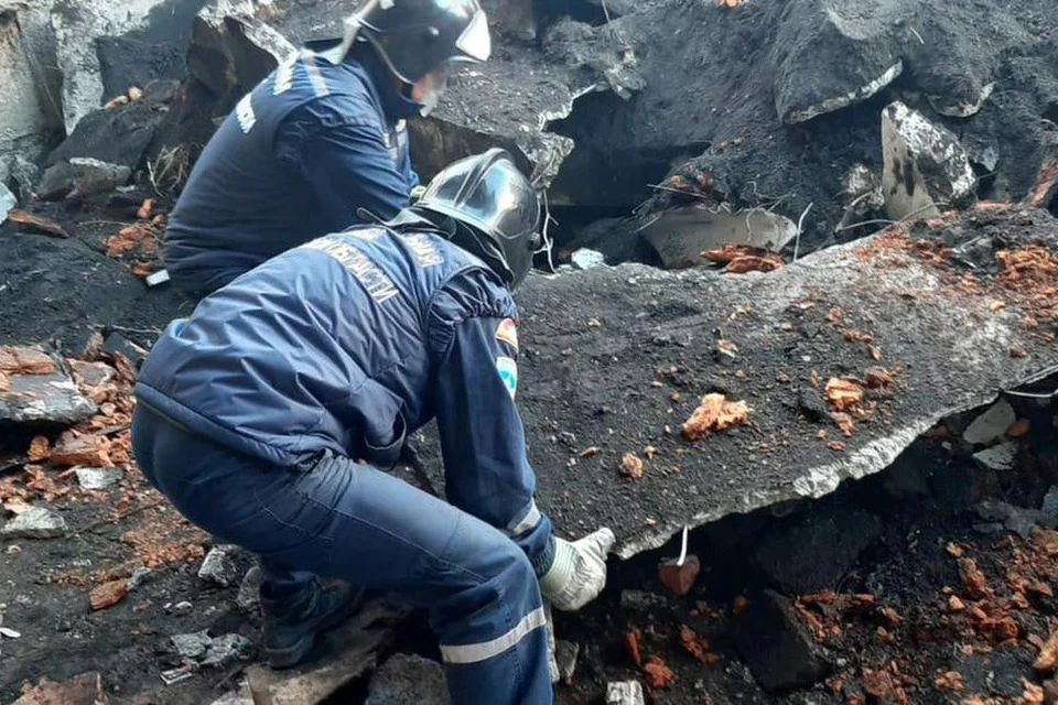 Строитель погиб под завалами. Фото: поисково-спасательная служба Челябинской области