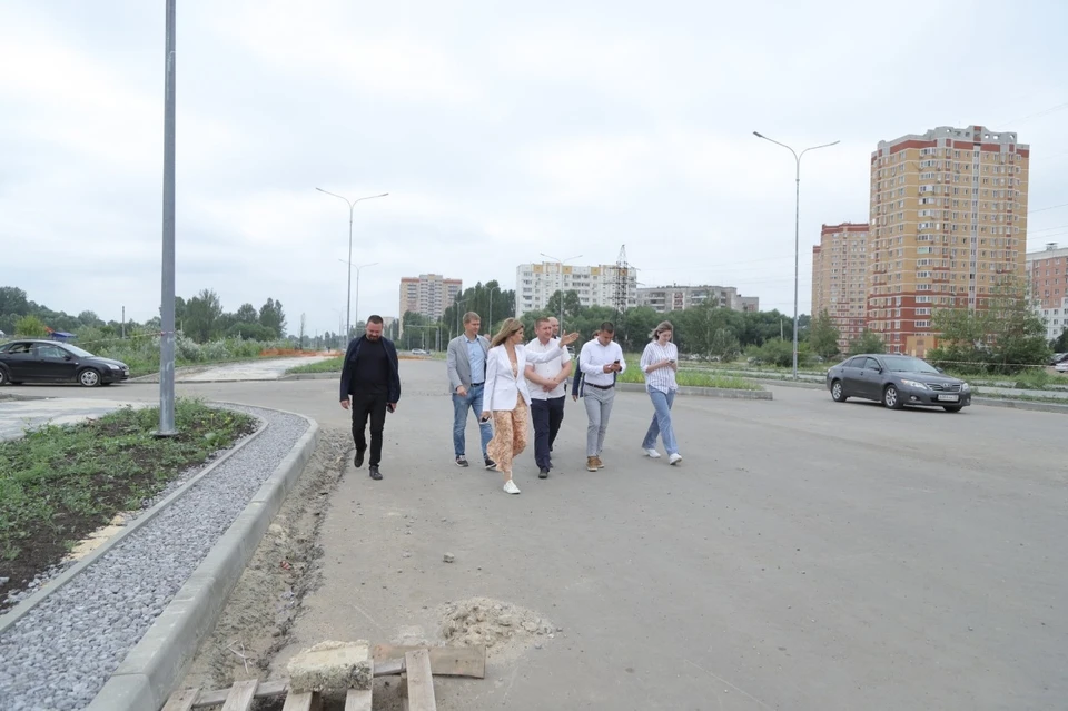 В Липецке проверили ход работ на улице 50 лет НЛМК