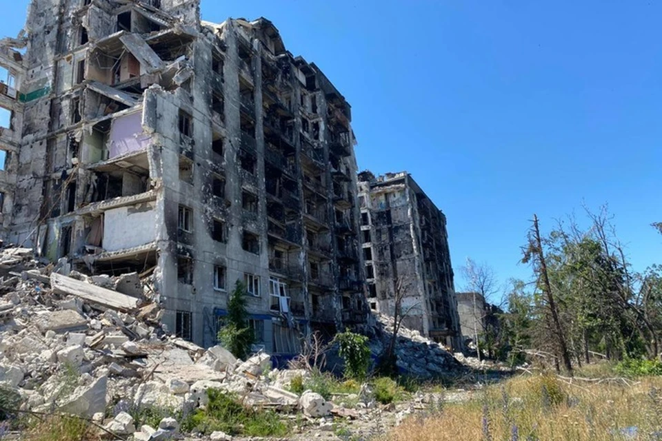 Украинские нацисты оставили после себя в Попасной выжженную землю. Фото: ГП ЛНР