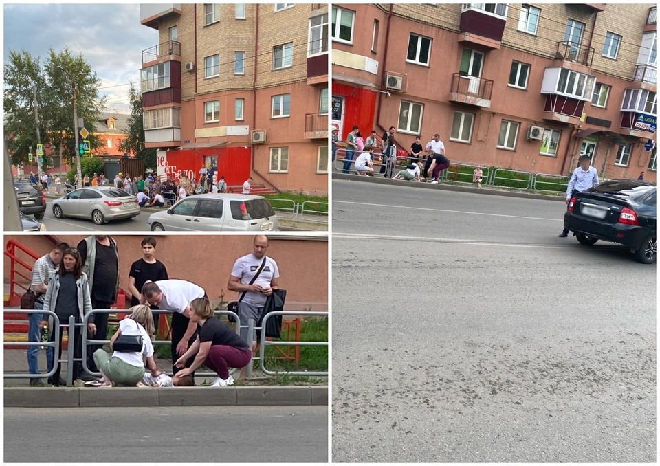 Справа - машина виновник ДТП. Фото: Подслушано Ленинский Челябинск (official) / vk.com