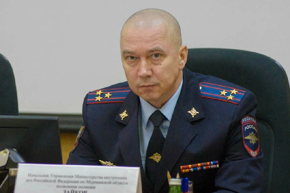 Виталий Зайков занимал свою должность с 2018 года. Фото: пресс-служба УМВД по Мурманской области