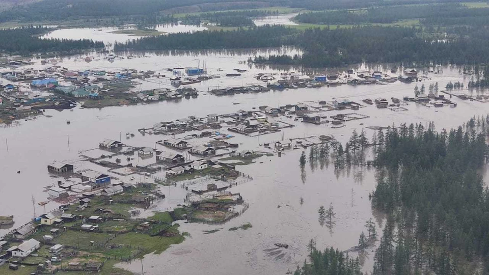 Затопленное село Томтор. Фото: ГУ МЧС России по Якутии