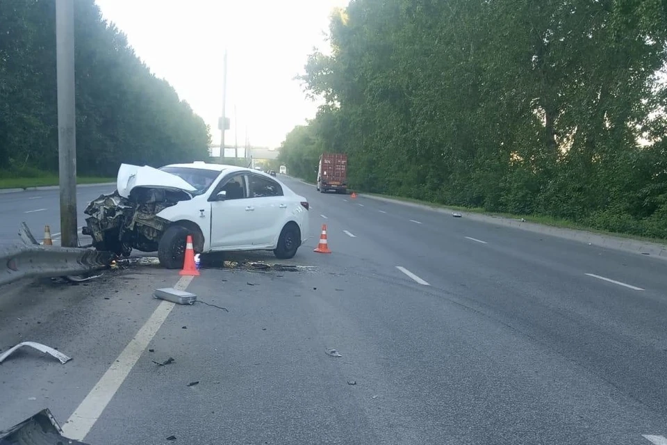 В ДТП пострадал 23-летний водитель иномарки. Фото: Госавтоинспекция по НСО