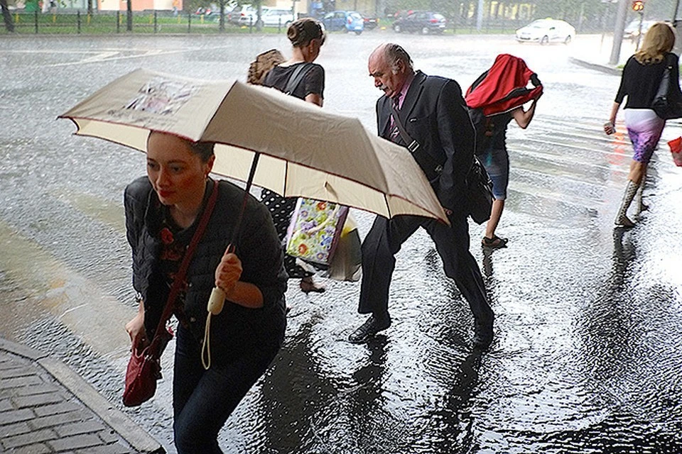 Дождливая погода задержится в Москве на неделю