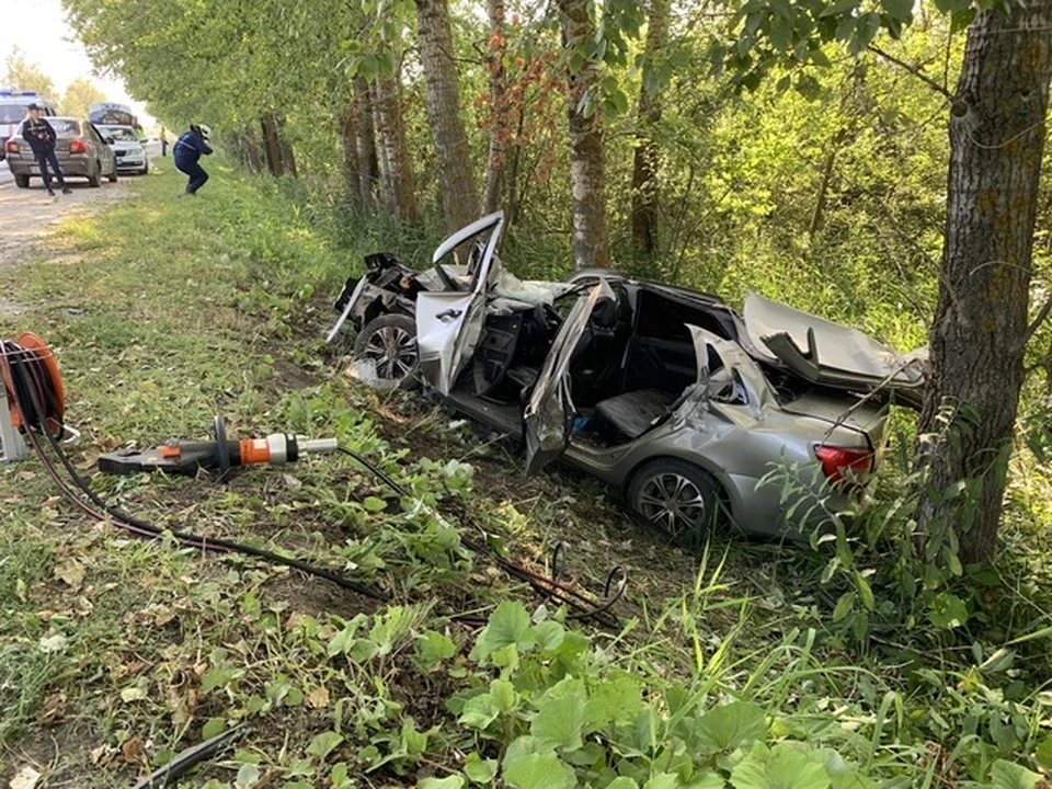 ДТП произошло на шестом километре автодороги «Йошкар-Ола – Уржум». Фото: Госавтоинспекция Марий Эл