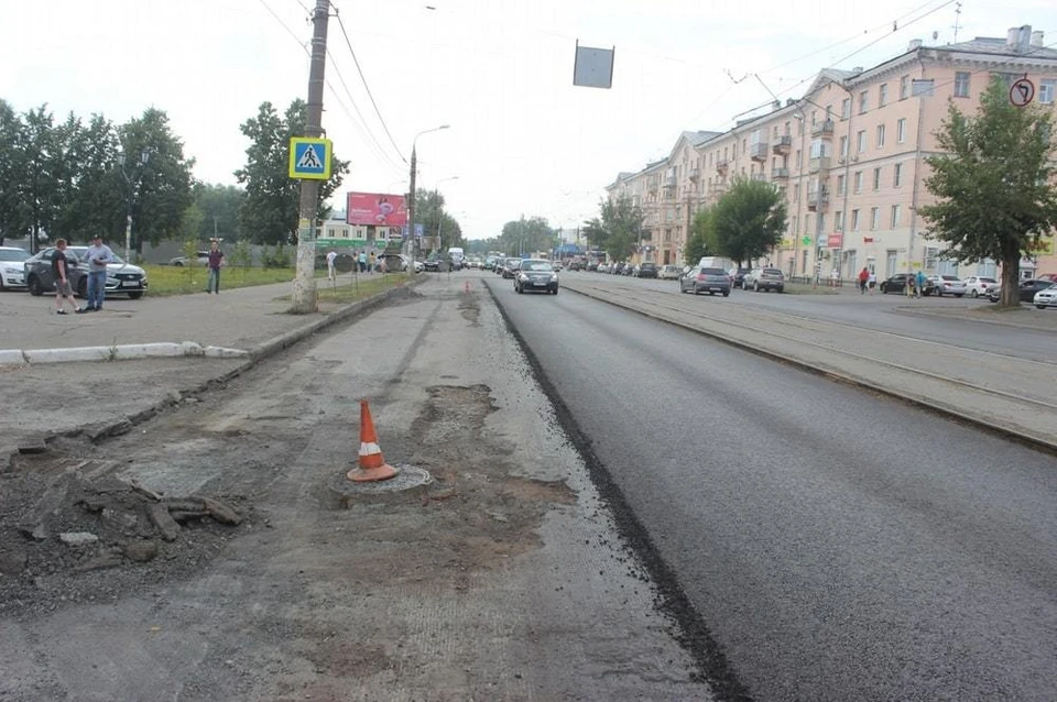 Ремонт ведется на стороне движения от ж/д вокзала в сторону центра. Фото: администрация Ижевска