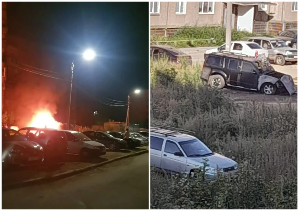 Сгорел моторный отсек и поврежден салон. Фото: Владимир Трубеев, Светлана Филиппова.