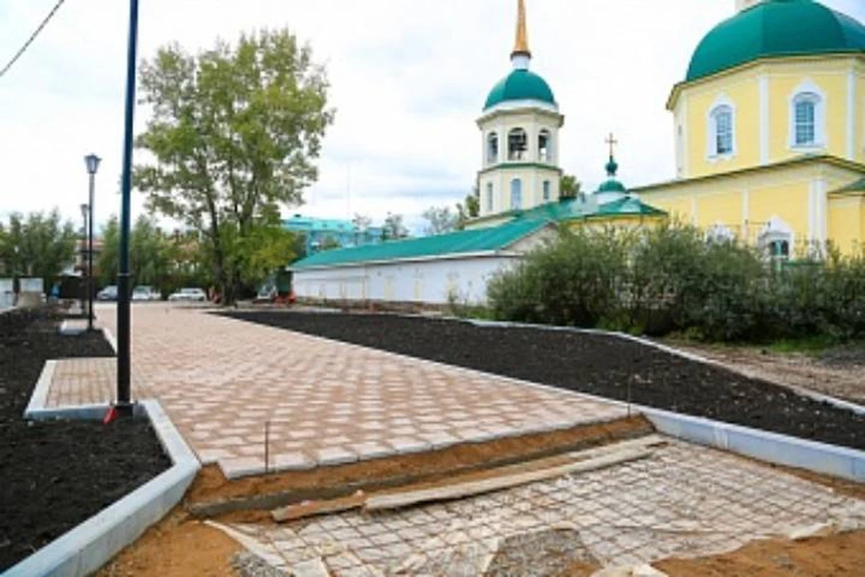 На улице Советской в Иркутске благоустроили дворы. Фото: Валентин Карпов.