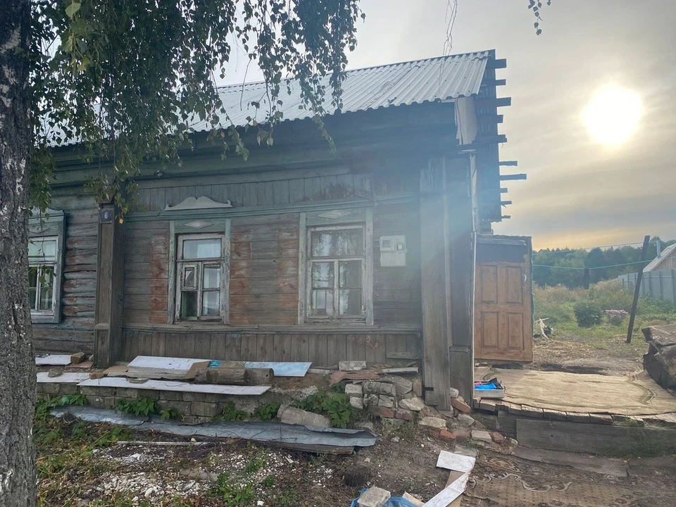 Дом в Шацком районе, где безжалостно убили женщину.
