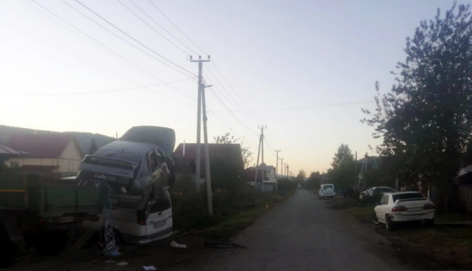 ДТП в Горно-Алтайске 19 сентября 2022 г. Фото ГУ МВД по РА
