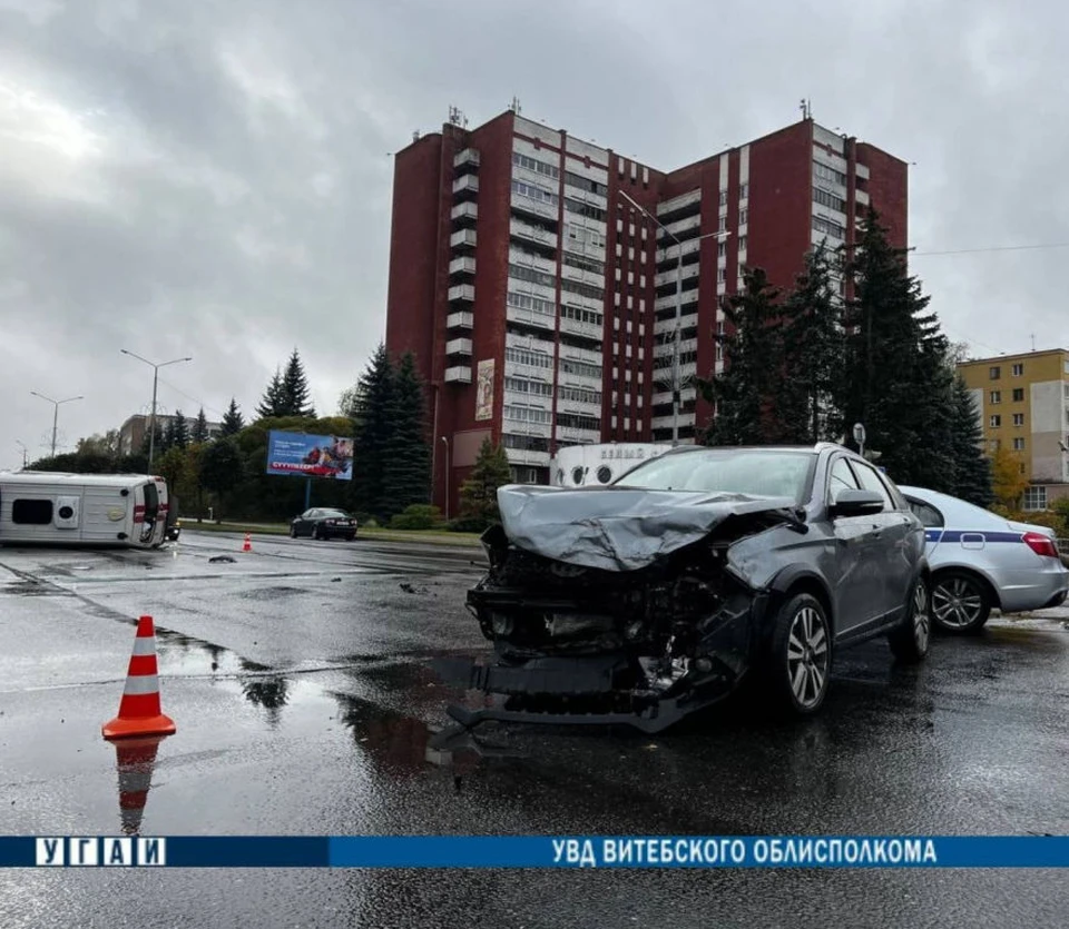 По факту ДТП проводится проверка. Фото:УВД Витебского облисполкома