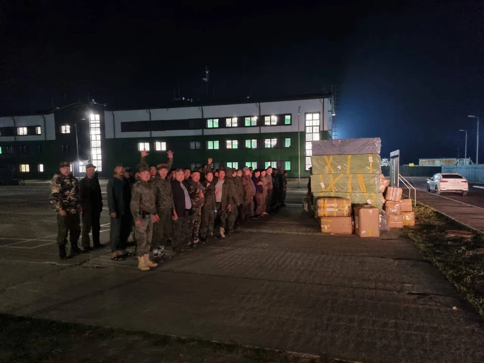 Мобилизованные якутяне во Владивостоке. Фото: постпредство Якутии по ДВФО