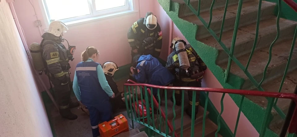 В Туле при пожаре на улице Горького пострадал 69-летний мужчина