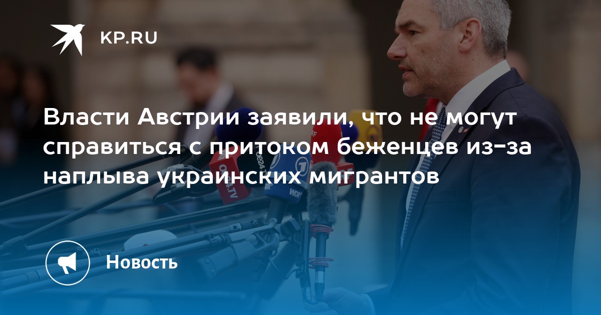 Власти Австрии заявили, что не могут справиться с притоком беженцев из ...