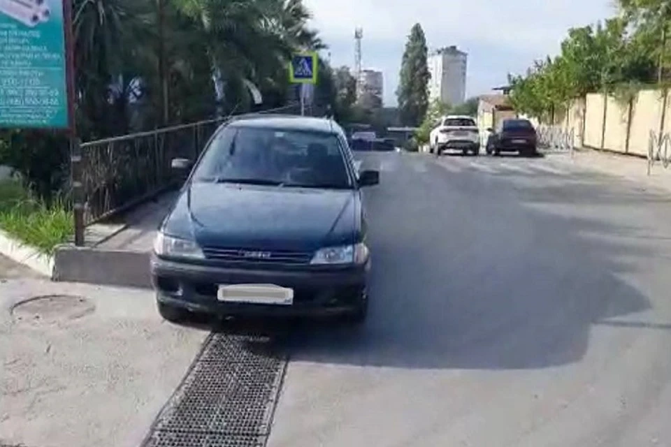 Toyota отвезли на специализированную стоянку. Фото: https://t.me/gibddsochi