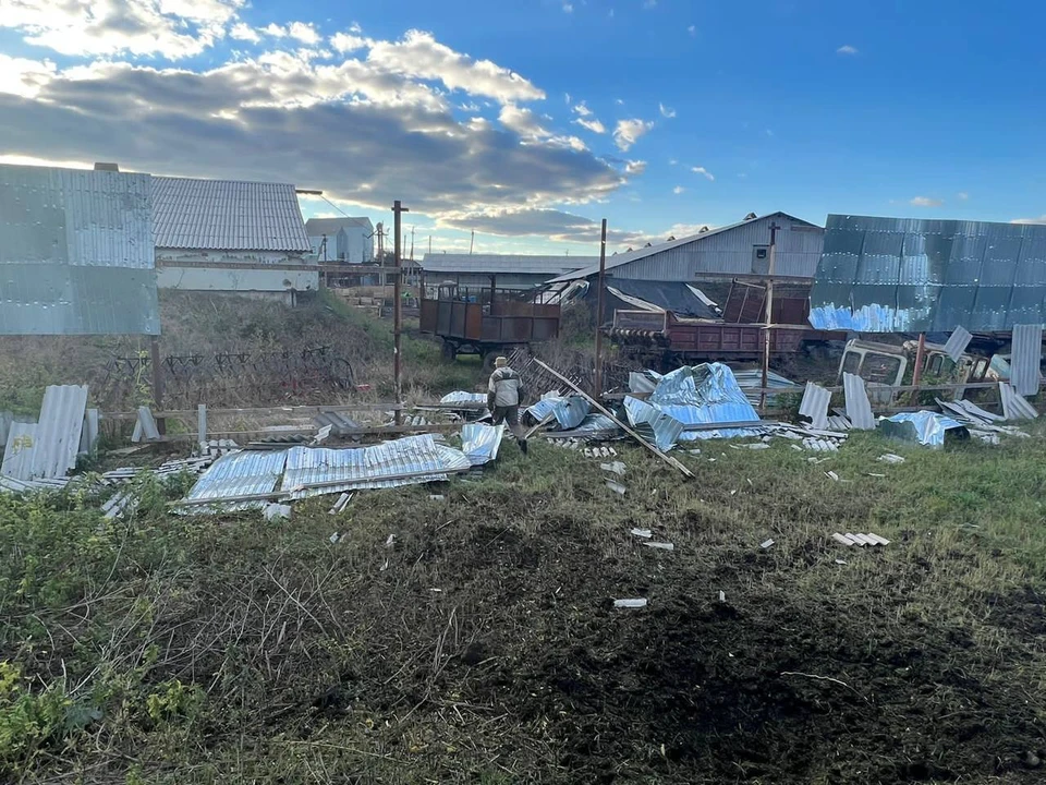 14 октября. Село Вознесеновка Шебекинского городского округа. Фото из телеграм-канала Вячеслава Гладкова.