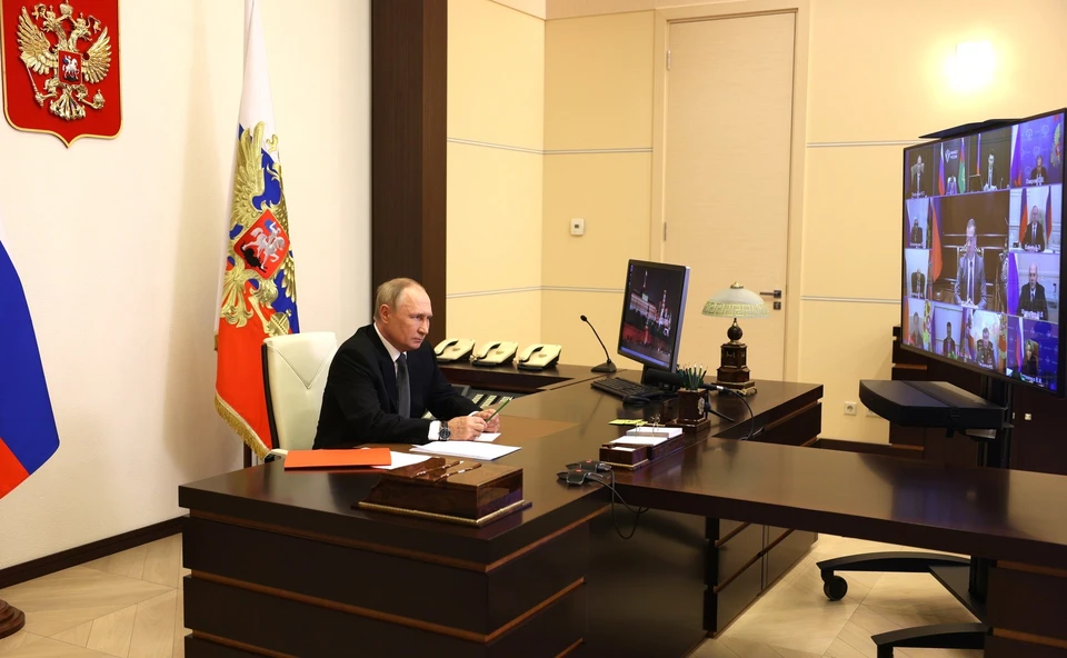 Владимир Путин объявил информацию о новых мерах на заседании Совета безопасности 19 октября. Фото: kremlin.ru