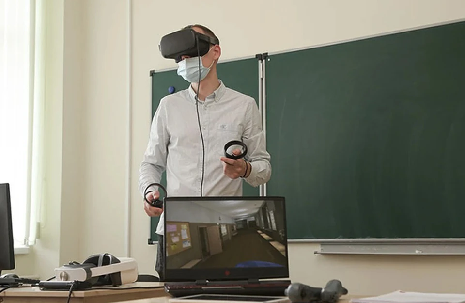 Нижегородских школьников обучат действиям при терактах с помощью VR-шлемов. ФОТО: Пресс-служба администрации Нижнего Новгорода.