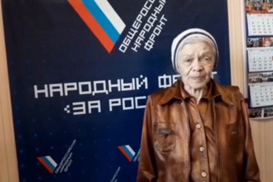 Наталья Богдановна хочет помогать ухаживать за раненными на Донбассе. Фото: скриншот с видео