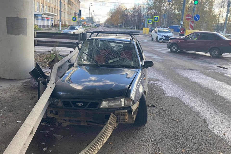 В ДТП пострадал пассажир автомобиля Фото: УГИБДД России по Тверской области