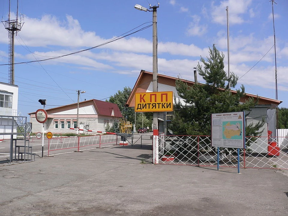 Въезд в чернобыльскую зону отчуждения. Фото: Википедия