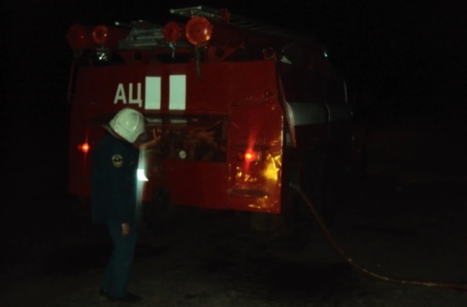 Пожар произошел в Кореневском районе