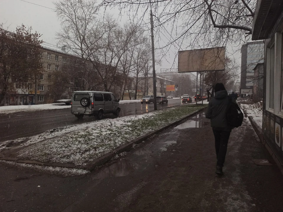 В Томске 15 ноября прогнозируют снег с дождем и порывистый ветер.